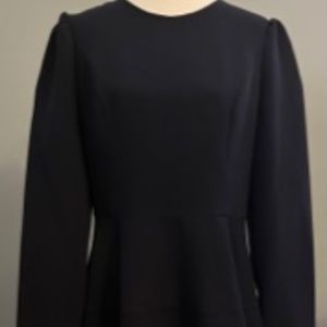 Gal Meets Glam Fit and Flare Navy Dress